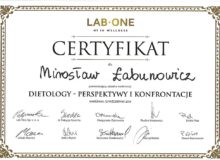 Certifikat LAB ONE